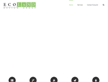 Tablet Screenshot of ecolanddesigngroup.com